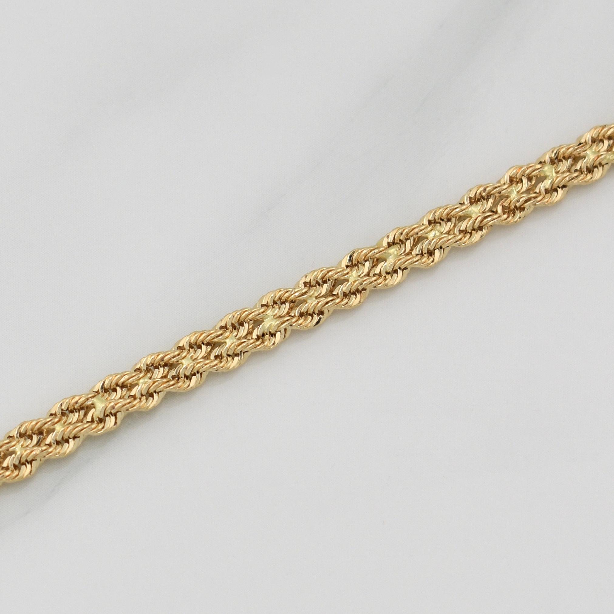 Pulso Lazo Secuencial 2.35 g / 7 in / 4.05 mm Oro Amarillo 18K