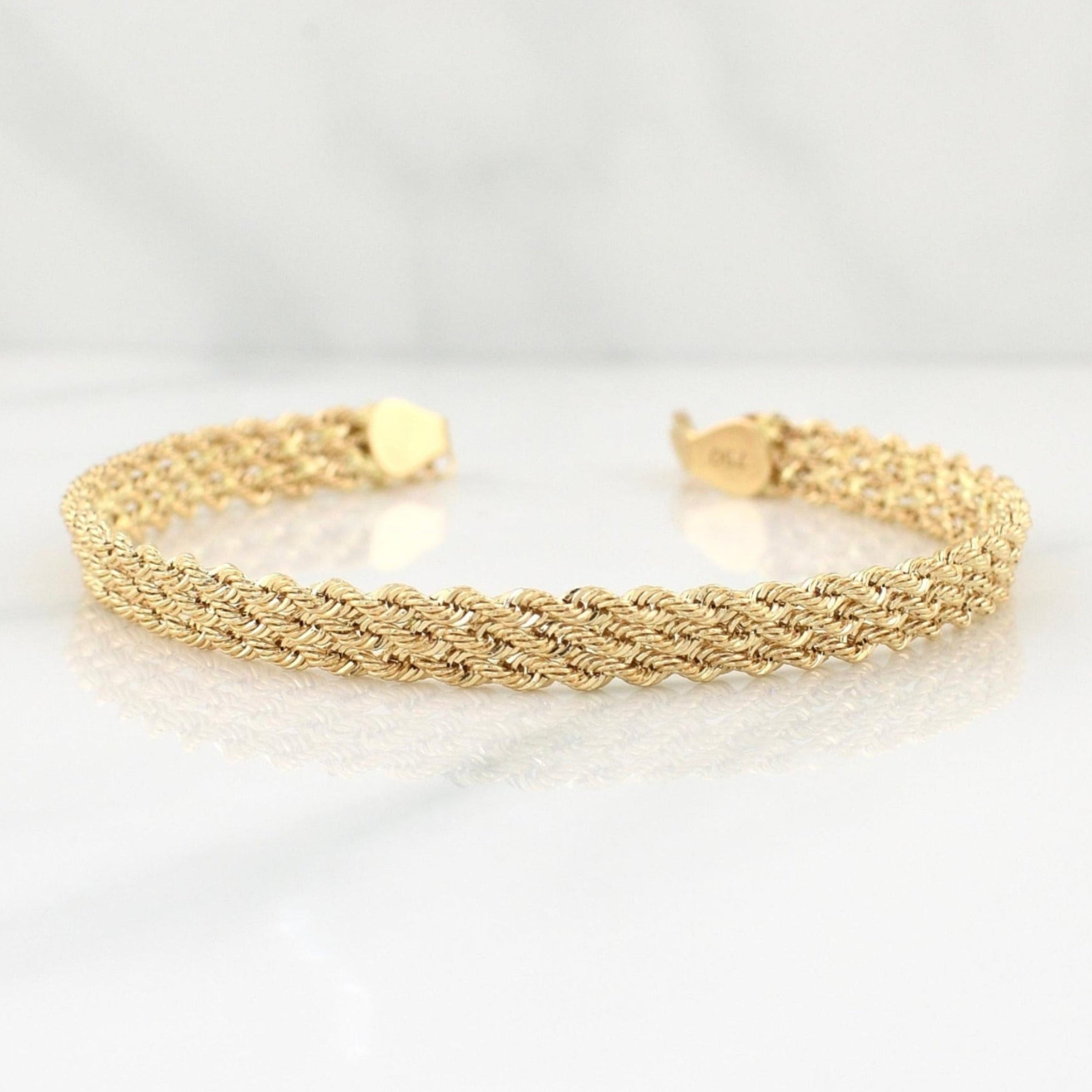 Pulso Lazo Secuencial 3.7 g / 7 in / 6 mm Oro Amarillo 18K