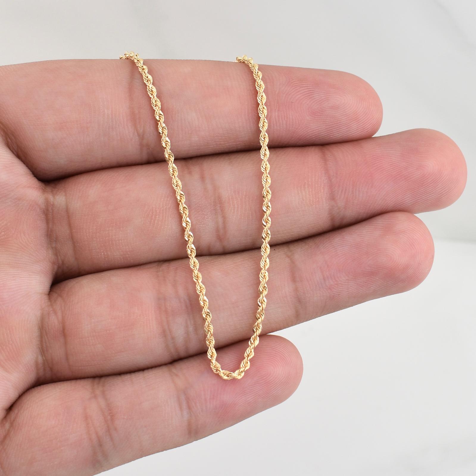Cadena Lazo 1.6 g / 19 3/4 in / 1.65 mm Oro Amarillo 18K