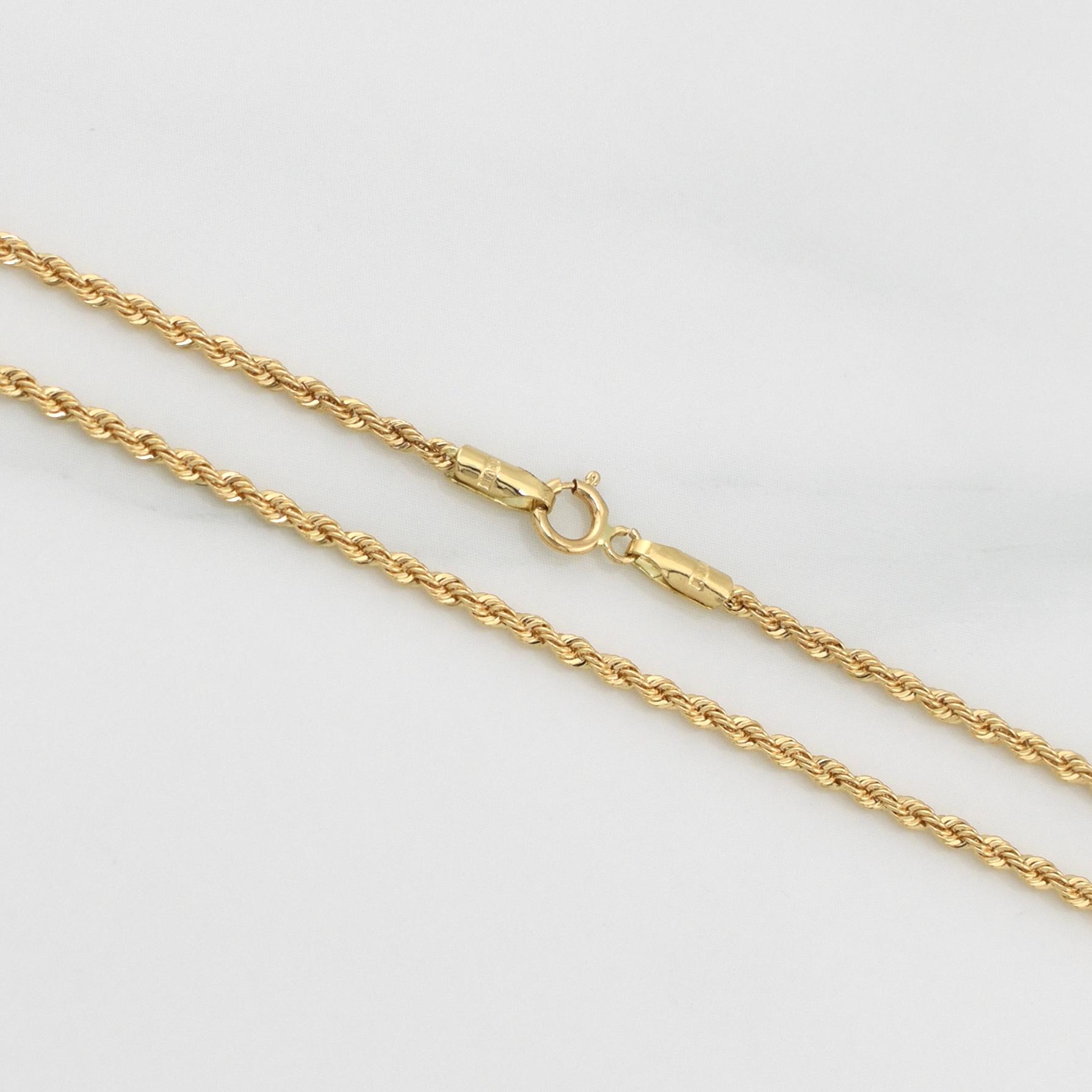 Cadena Lazo 1.6 g / 19 3/4 in / 1.65 mm Oro Amarillo 18K