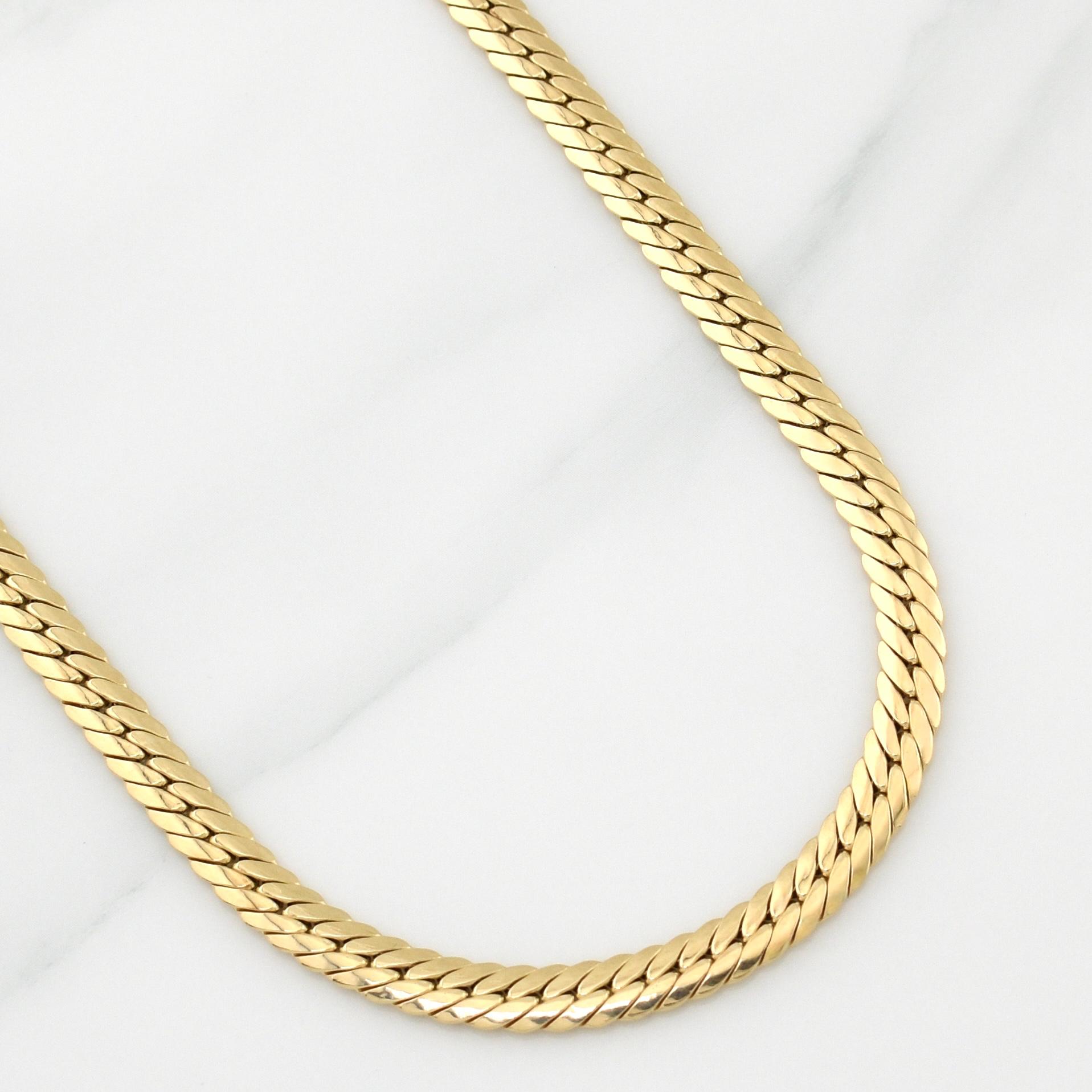 Cadena Serpiente 9.35 g / 23 3/4 in / 5.75 mm Oro Amarillo 18K