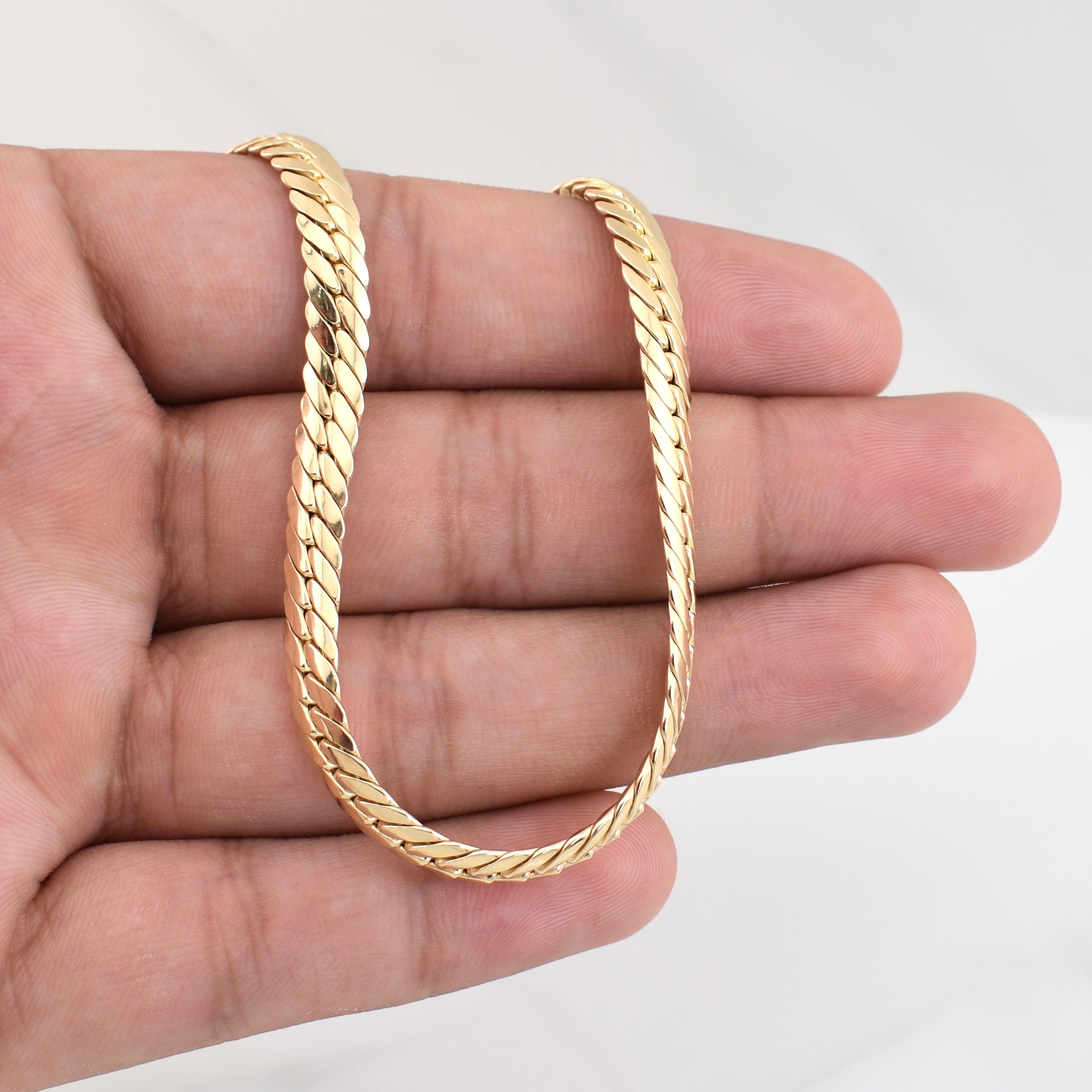 Cadena Serpiente 9.2 g / 23 3/4 in / 5.7 mm Oro Amarillo 18K