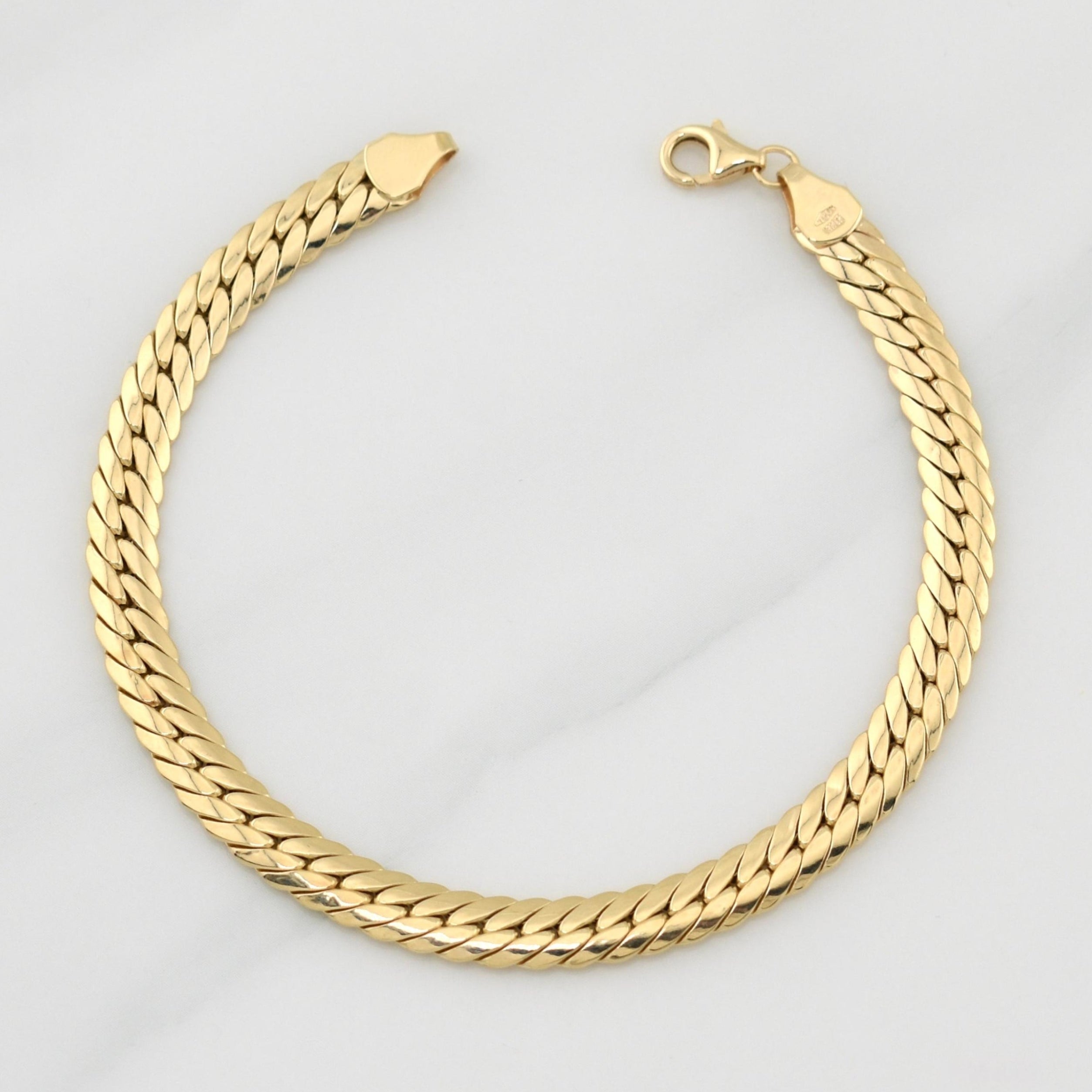 Pulso Serpiente 3.65 g / 7 3/4 in / 5.65 mm Oro Amarillo 18K