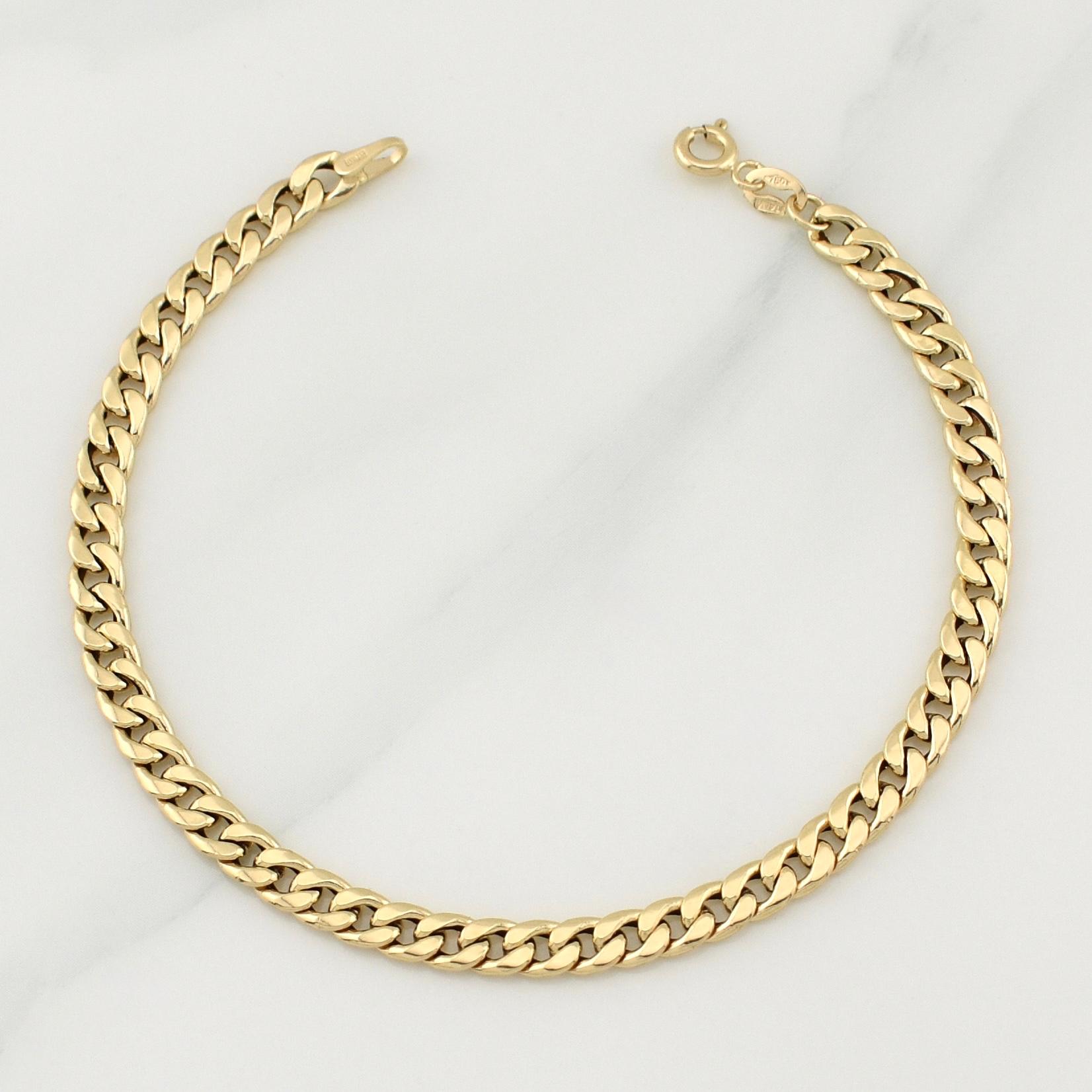 Cuban Links Bracelet 1.7 g / 7 1/2 in / 4.3 mm 18K Yellow Gold