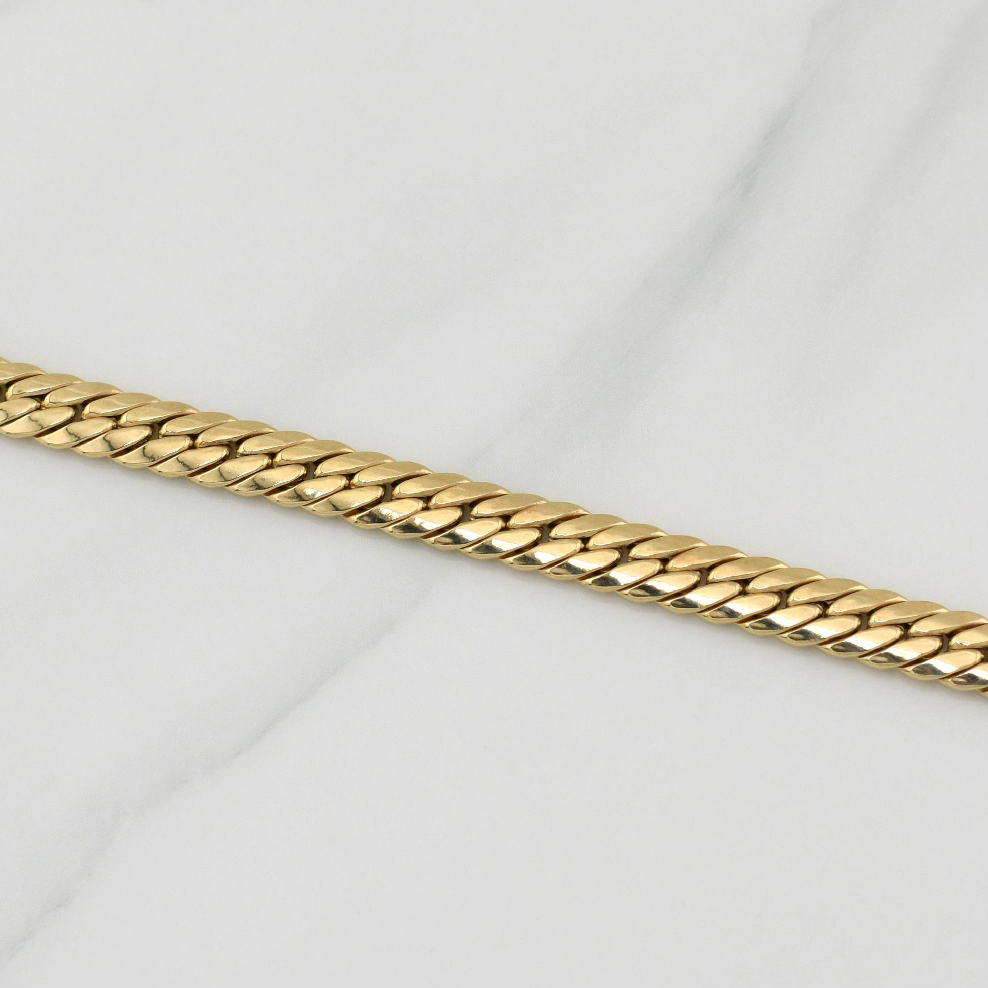 Pulso Serpiente 4.9 g / 8 1/2 in / 6.75 mm Oro Amarillo 18K