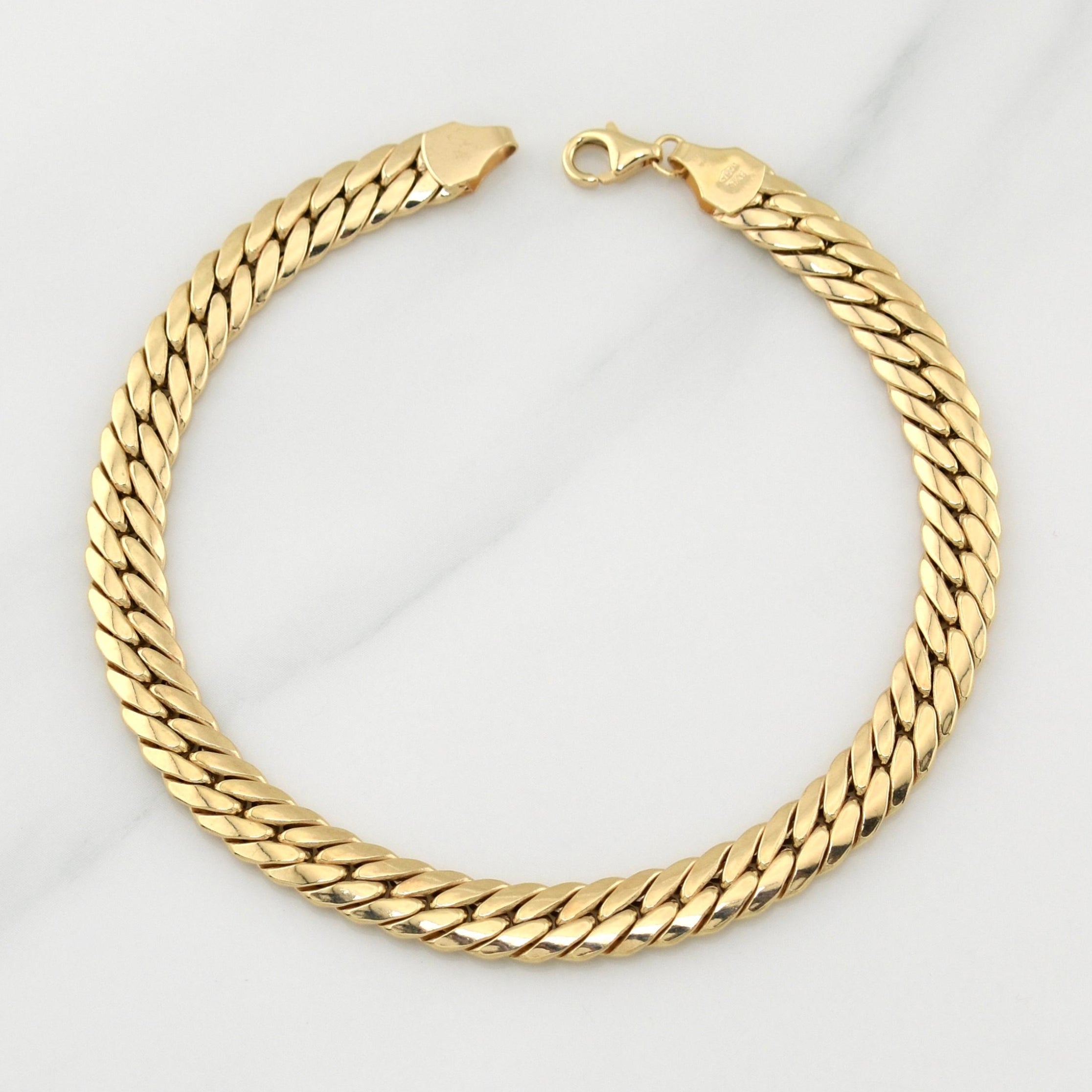 Pulso Serpiente 4.9 g / 8 1/2 in / 6.75 mm Oro Amarillo 18K