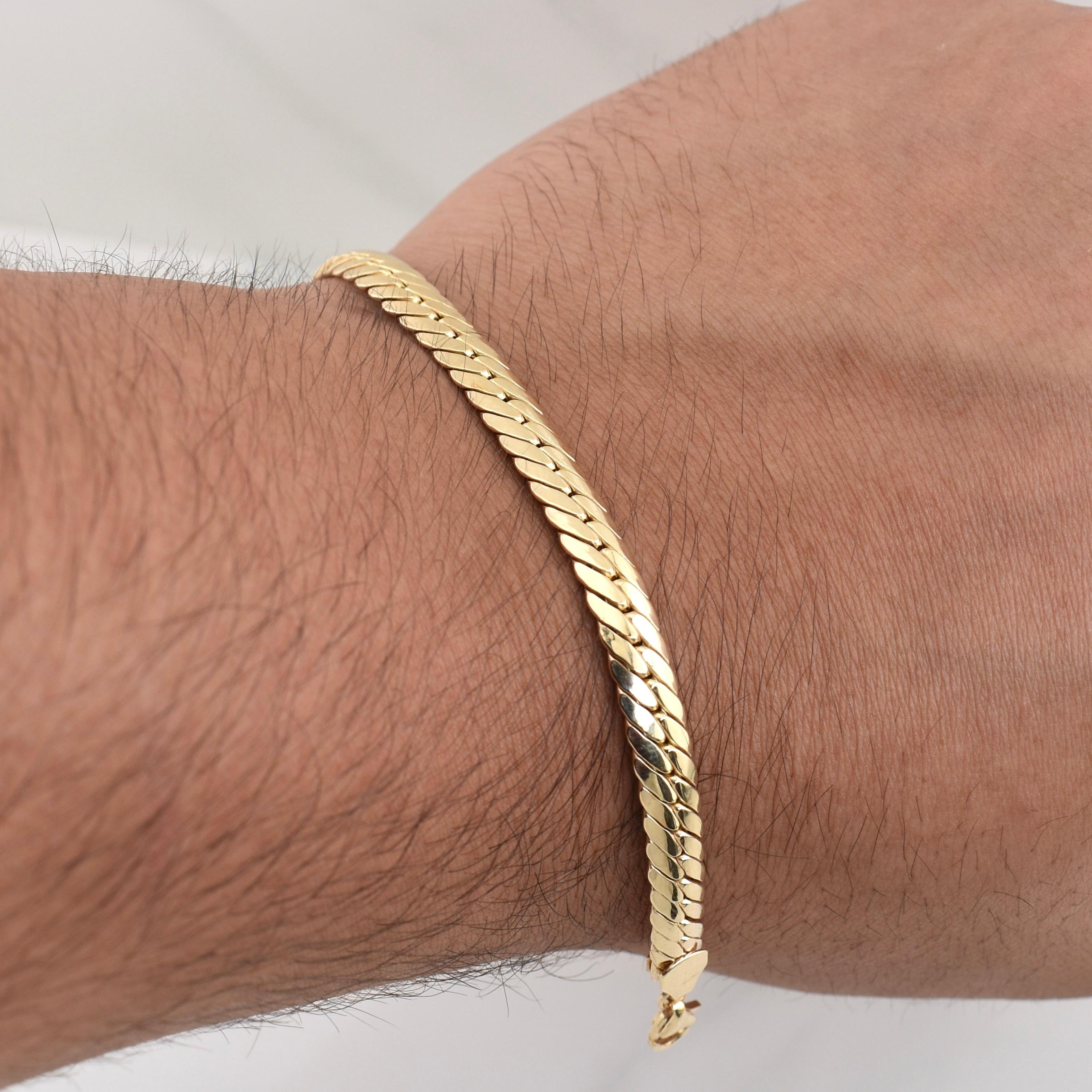 Pulso Serpiente 3.75 g / 7 3/4 in / 5.75 mm Oro Amarillo 18K