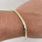 Flat Snake Bracelet 3.9 g / 8 1/2 in / 5.65 mm Yellow Gold 18K