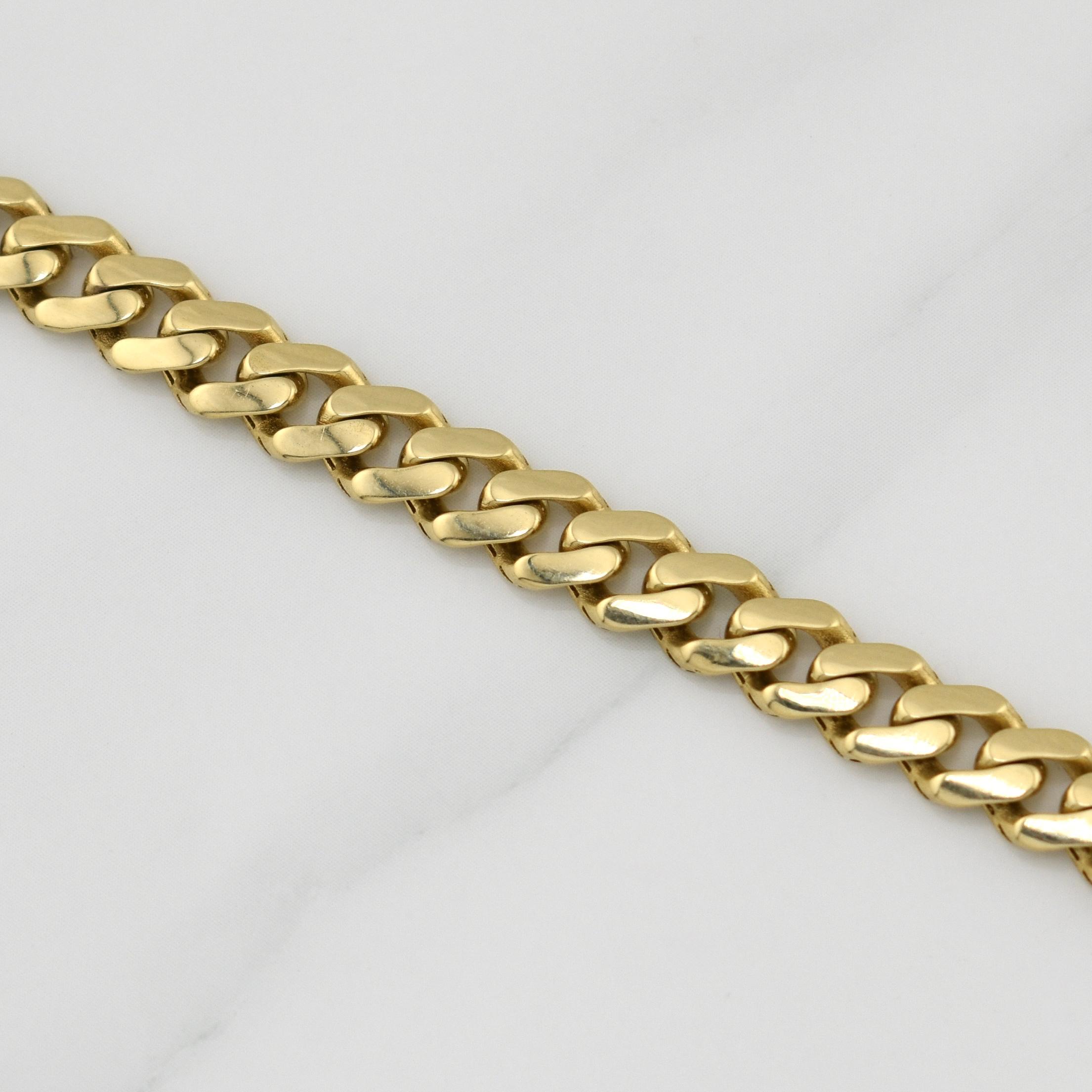 Pulso Cubano Monaco 8.65 g / 7 1/4 in / 6.5 mm Oro Amarillo 18K
