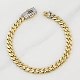 Pulso Cubano Monaco 8.65 g / 7 1/4 in / 6.5 mm Oro Amarillo 18K