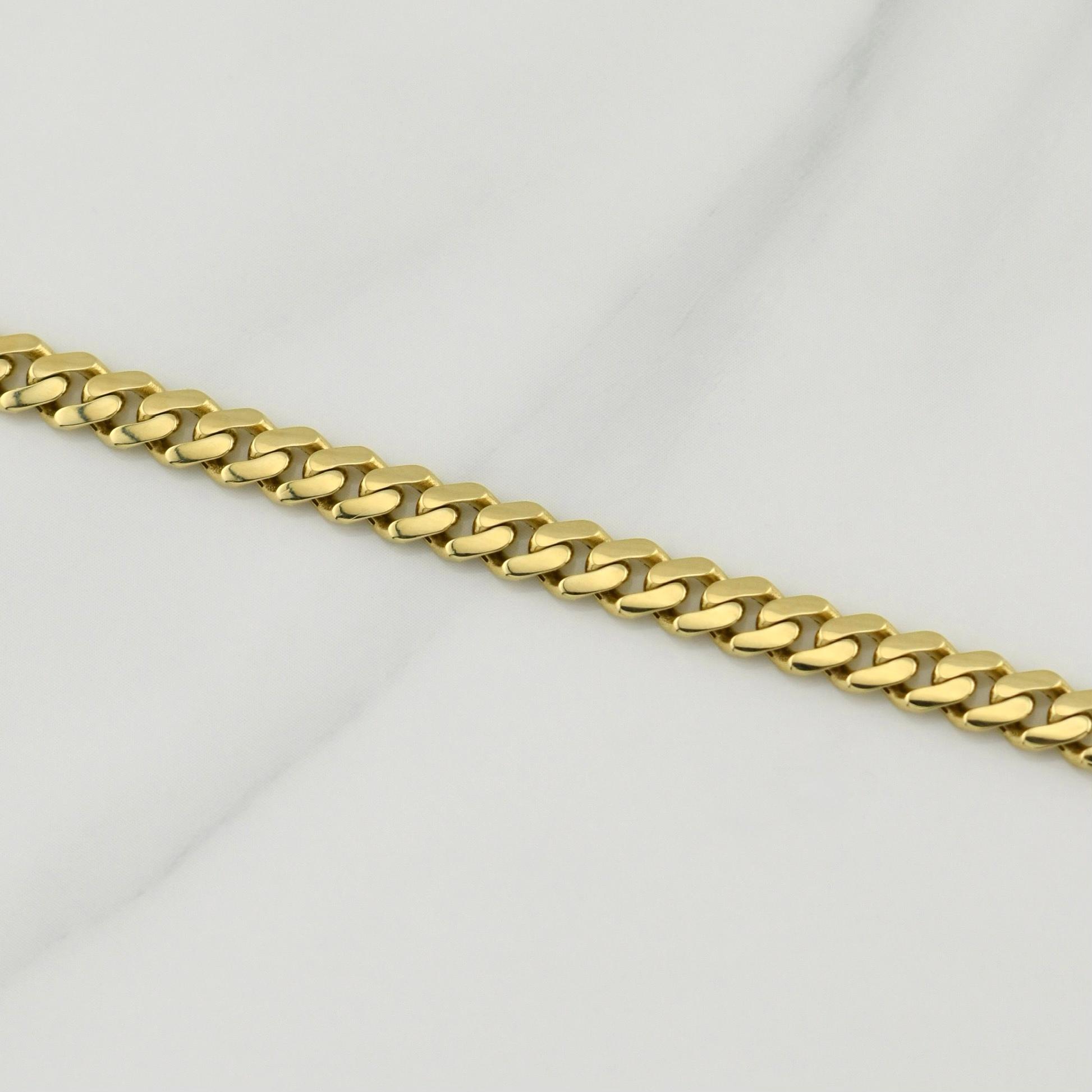 Cuban Links Bracelet Monaco 7.2 g / 8 in / 5 mm Yellow Gold 18K