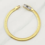 Flat Snake Bracelet Monaco 6.25g / 7 1/2 in / 5mm Yellow Gold 18K