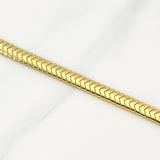 Flat Snake Bracelet Monaco 6.25g / 7 1/2 in / 5mm Yellow Gold 18K