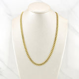 Cadena Cubana Monaco 15.75 g / 19 3/4 in / 5 mm Oro Amarillo 18K