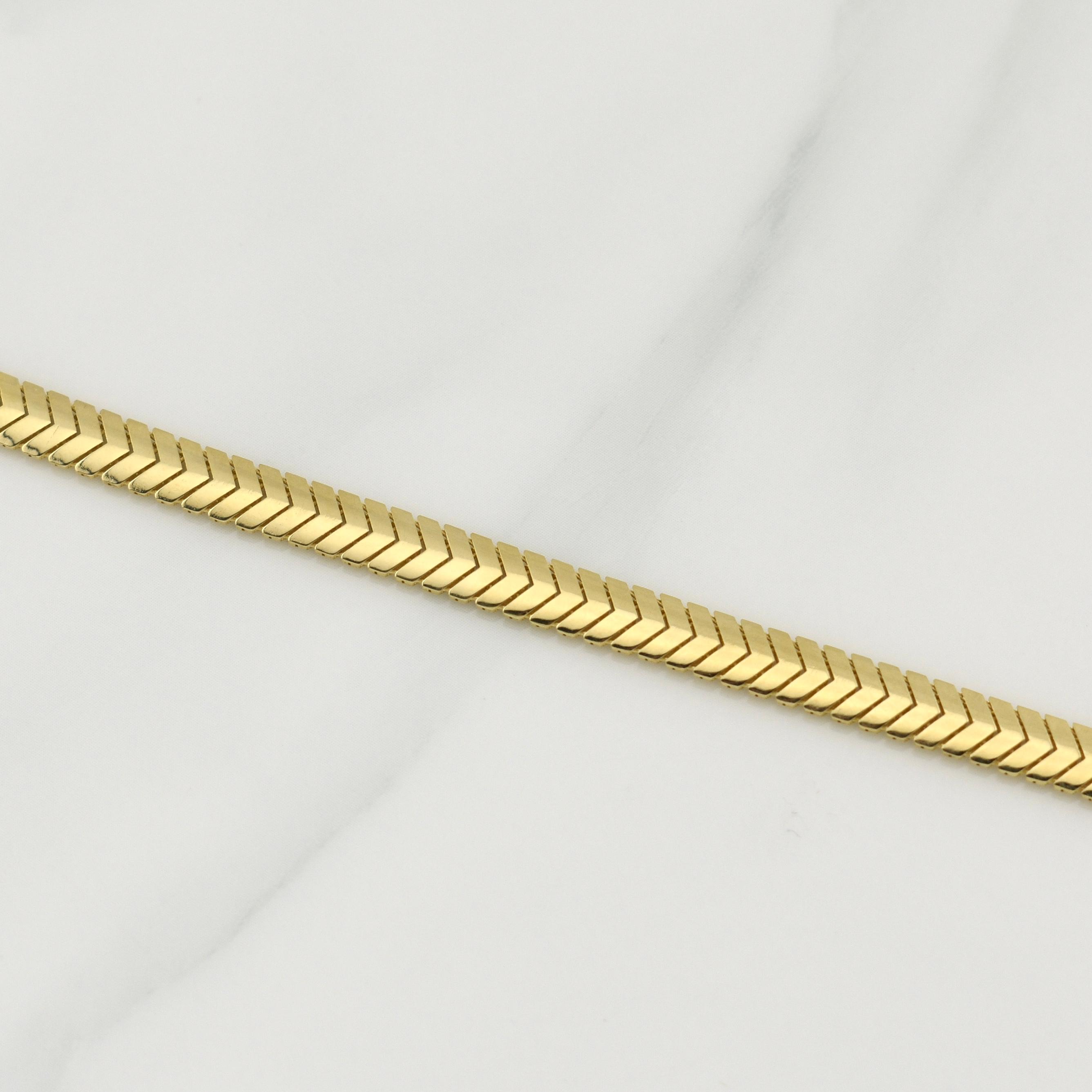 Cadena Serpiente Monaco 11.8 g / 17 3/4 in / 5 mm Oro Amarillo 18K