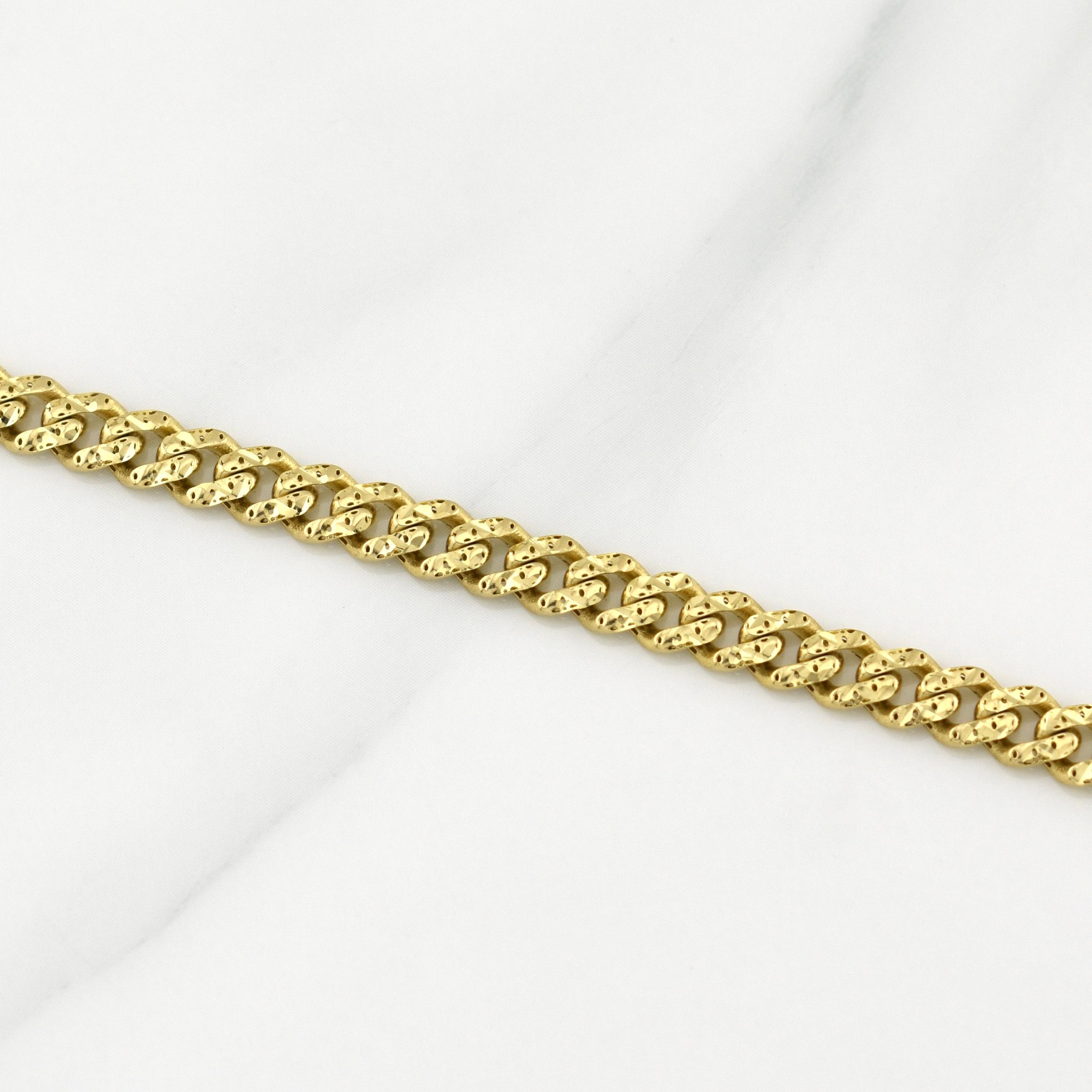 Cadena Cubana Monaco 15.1 g / 19 3/4 in / 5 mm Oro Amarillo 18K