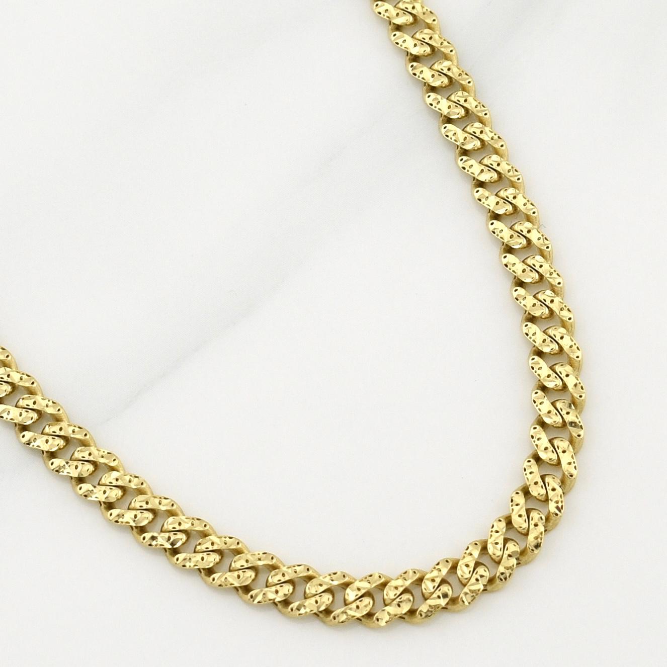 Cadena Cubana Monaco 15.1 g / 19 3/4 in / 5 mm Oro Amarillo 18K