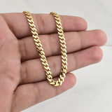 Cadena Cubana Monaco 15.75 g / 19 3/4 in / 5 mm Oro Amarillo 18K