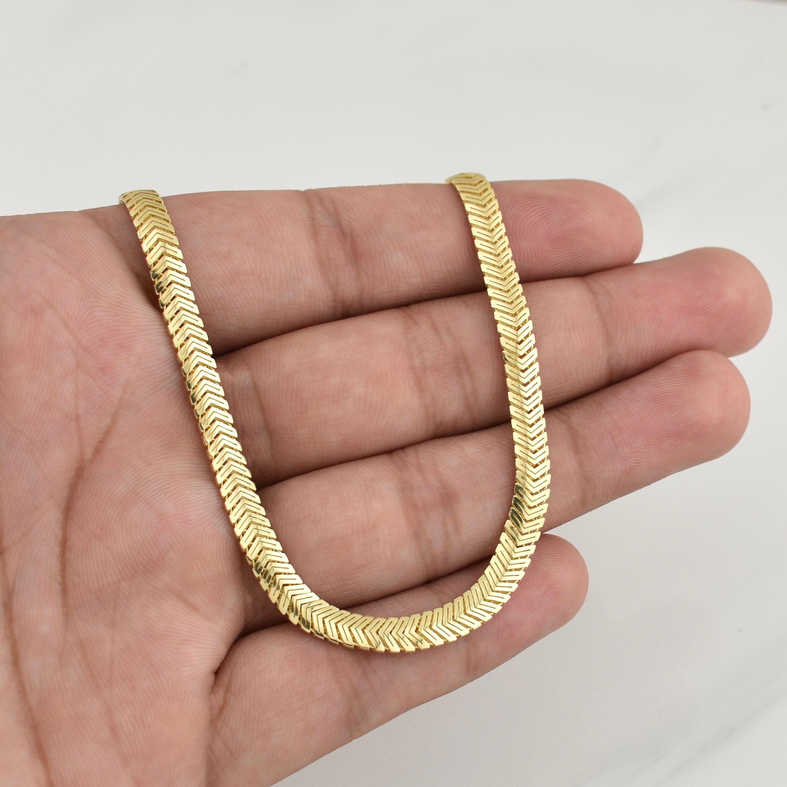 Cadena Serpiente Monaco 14.4 g / 20 in / 5 mm Oro Amarillo 18K