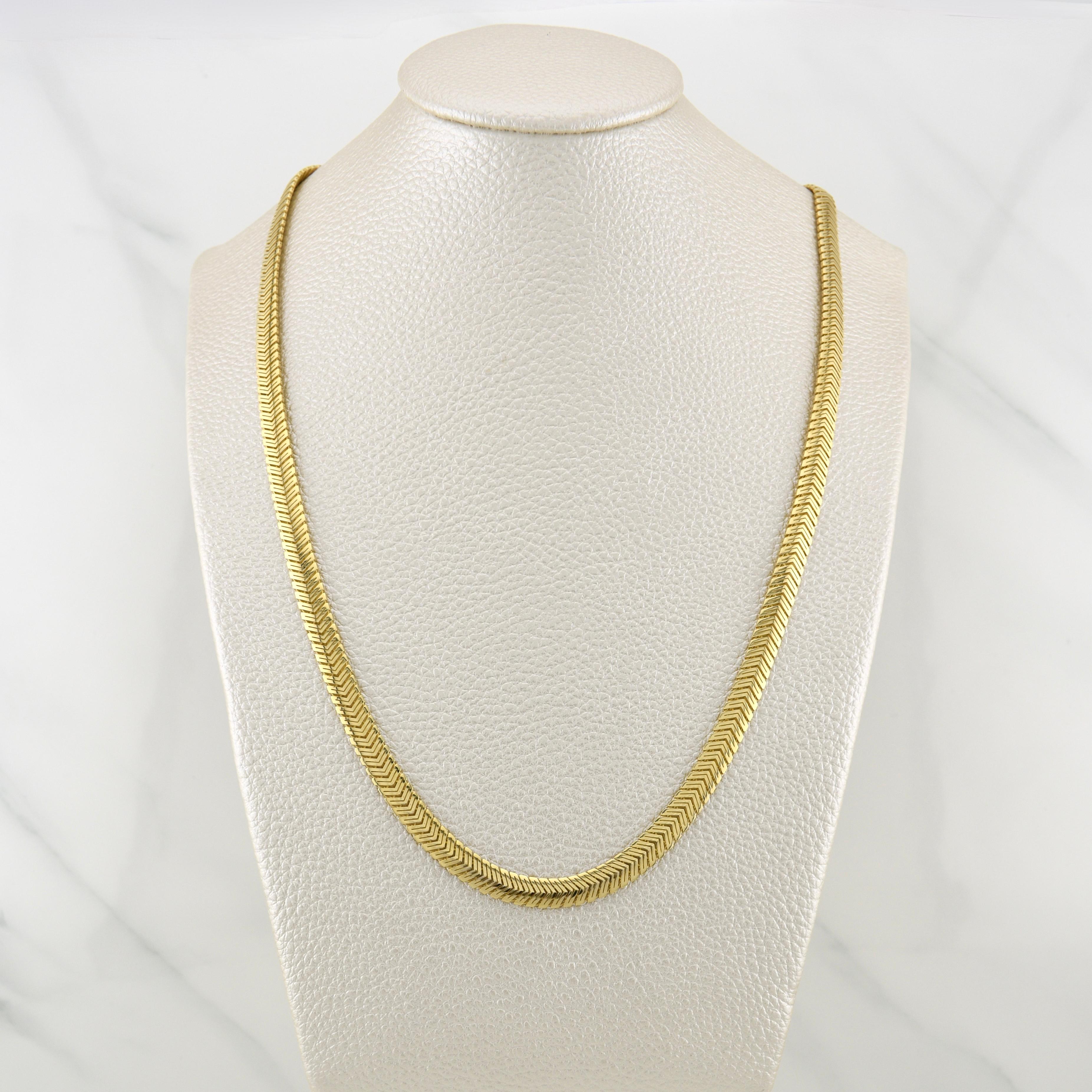 Cadena Serpiente Monaco 14.65 g / 19 3/4 in / 5 mm Oro Amarillo 18K