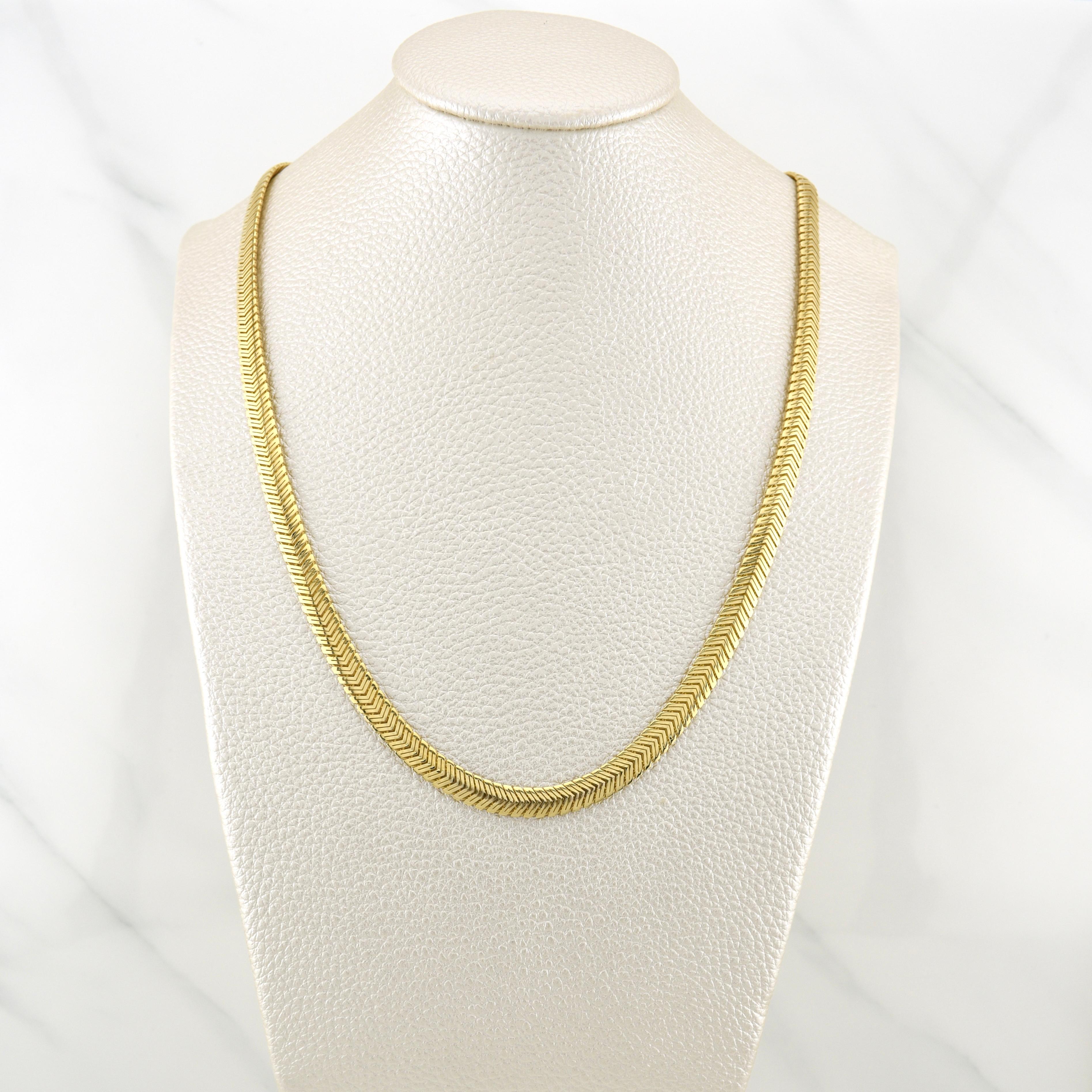 Cadena Serpiente Monaco 11.8 g / 17 3/4 in / 5 mm Oro Amarillo 18K