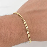 Cuban Links Bracelet 3.1 g / 7 1/2 in / 4 mm 18K Yellow Gold