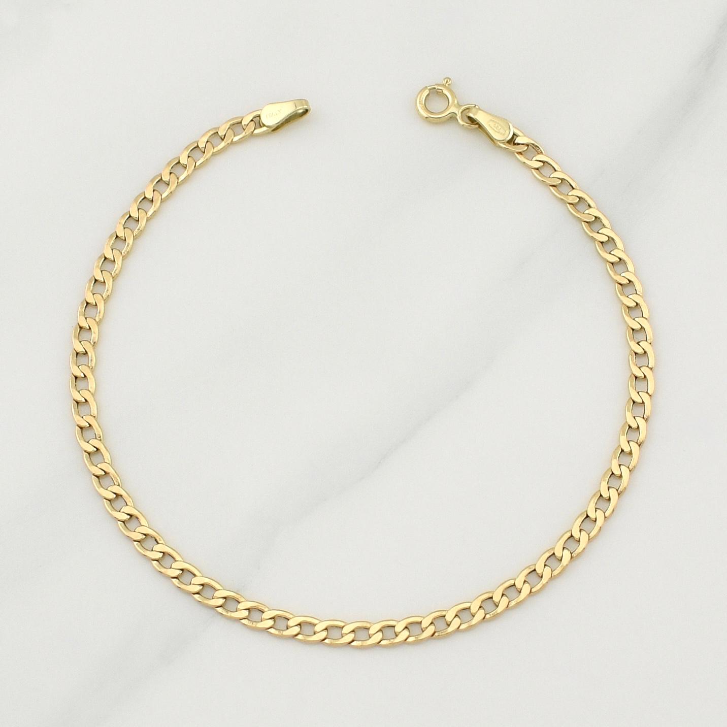 Cuban Links Bracelet 1.7 g / 7 3/4 in / 3.1 mm 18K Yellow Gold