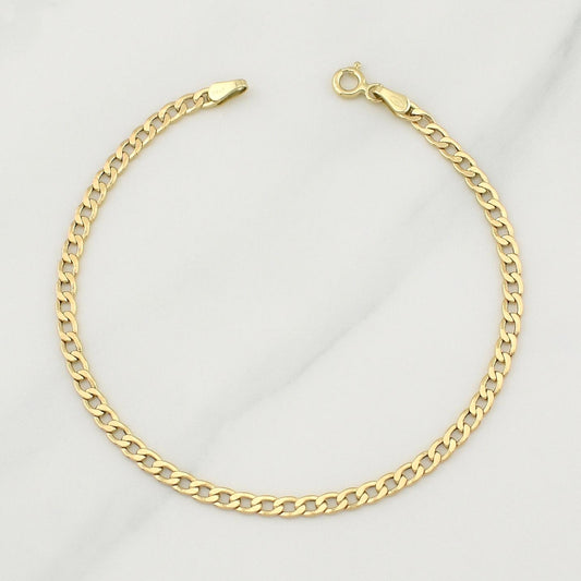 Cuban Links Bracelet 1.7 g / 7 1/2 in / 3.1 mm 18K Yellow Gold