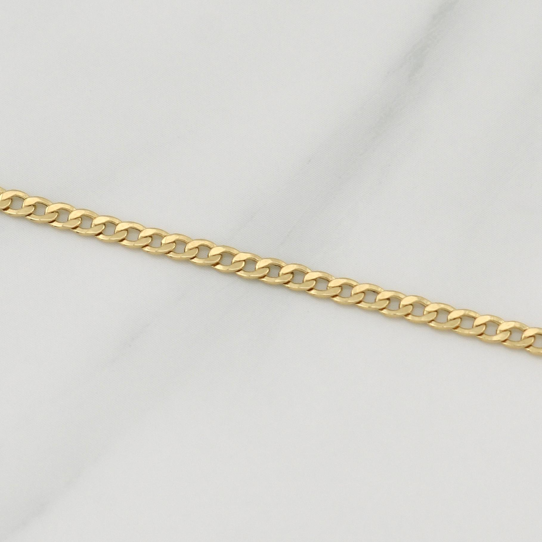 Cuban Links Bracelet 1.1 g / 7 3/4 in / 2.35 mm 18K Yellow Gold
