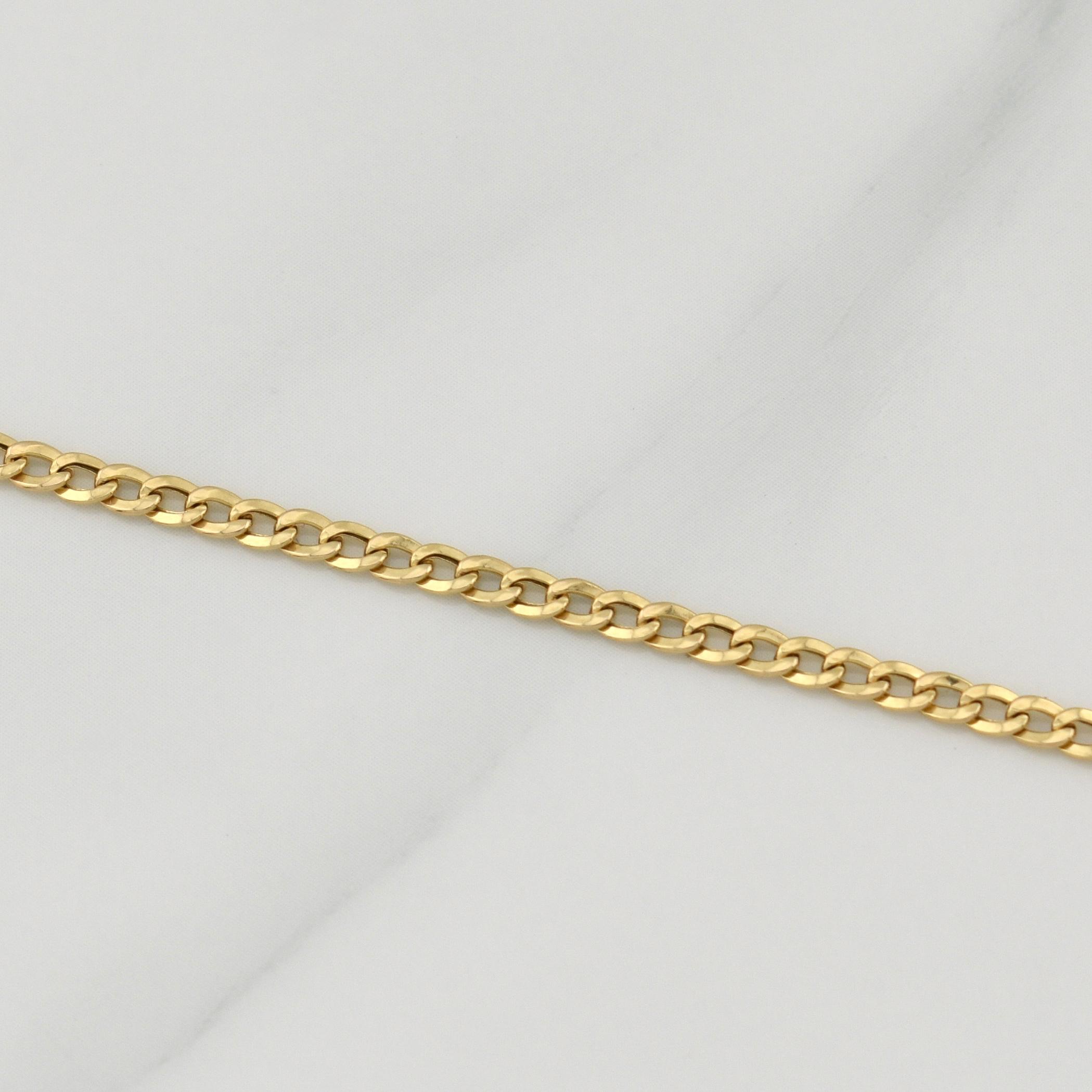 Cuban Links Bracelet 1.1 g / 7 3/4 in / 2.4 mm 18K Yellow Gold