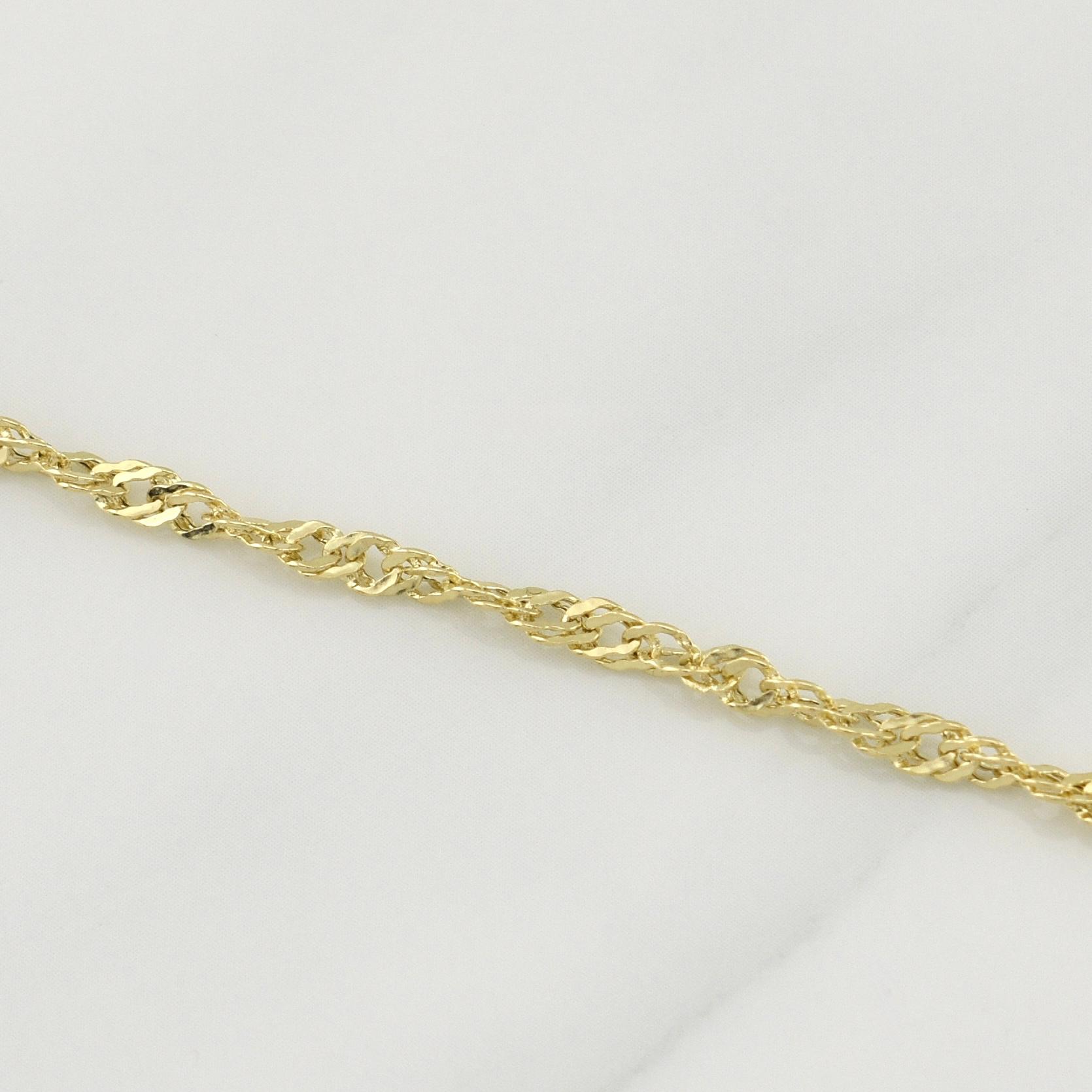 Singapore Chain 3 g / 19 3/4 in / 2.9 mm 18K Yellow Gold