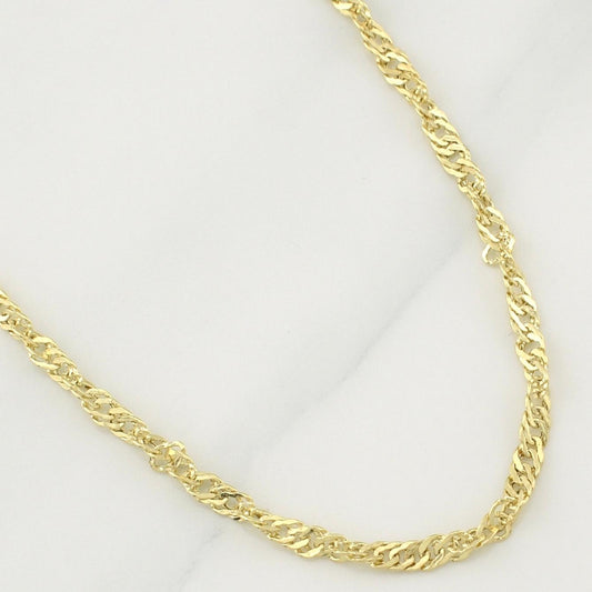 Singapore Chain 3 g / 19 3/4 in / 2.9 mm 18K Yellow Gold