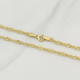 Singapore Chain 3 g / 19 3/4 in / 2.9 mm 18K Yellow Gold