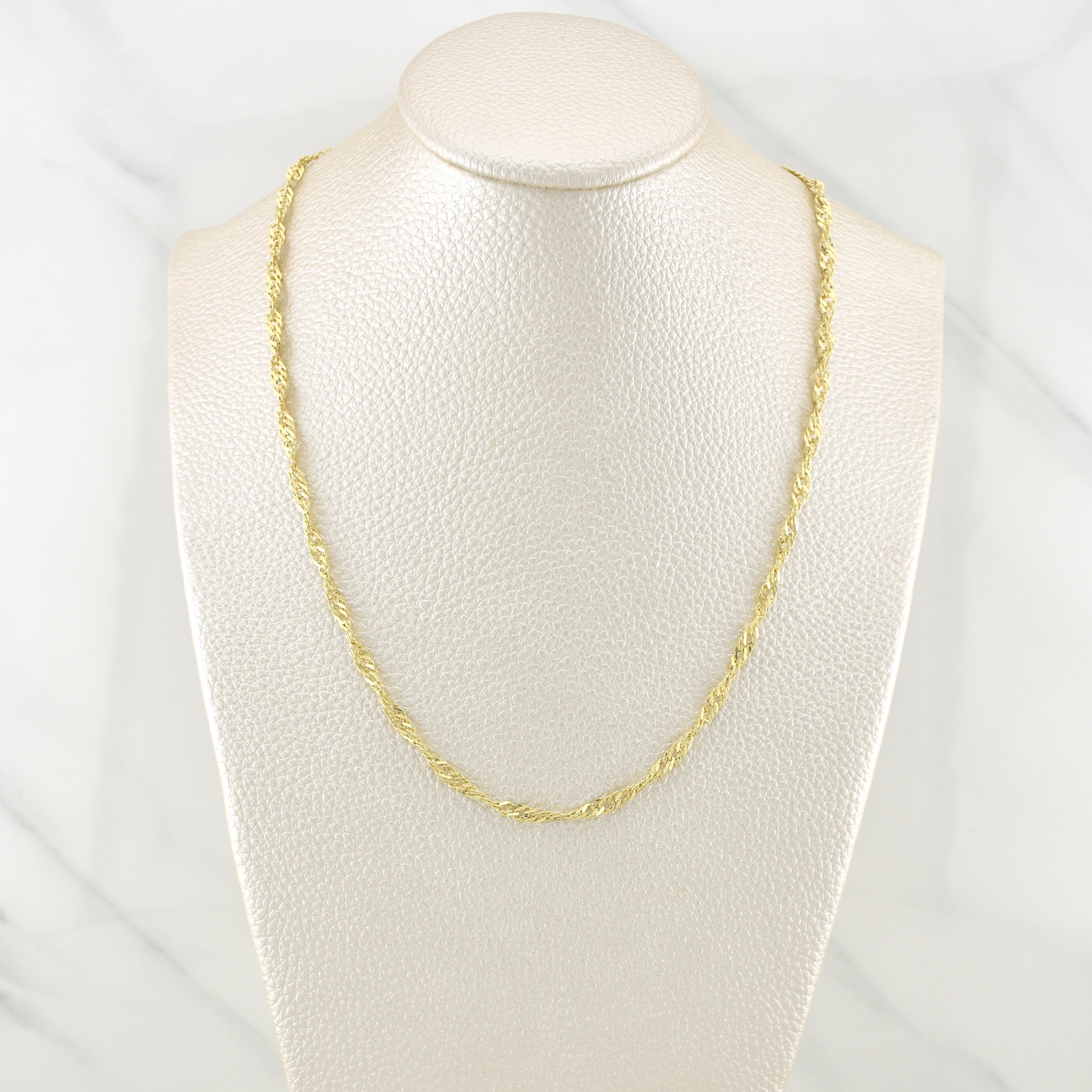 Singapore Chain 3 g / 19 3/4 in / 2.9 mm 18K Yellow Gold