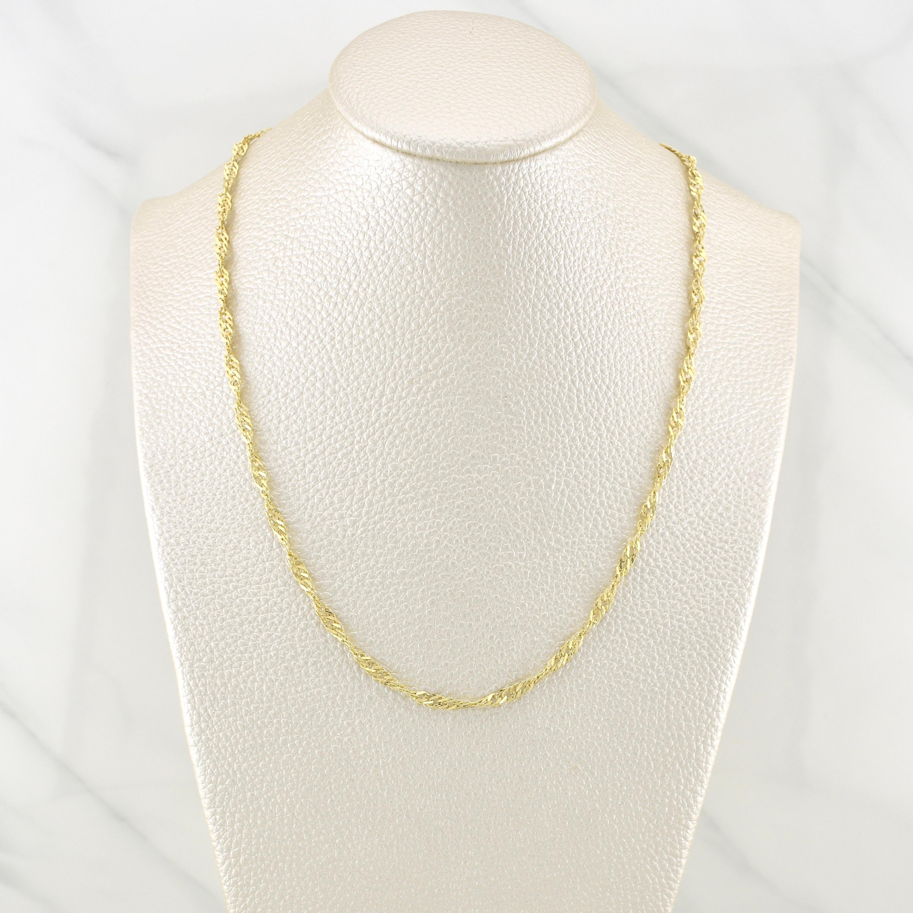 Singapore Chain 3.1 g / 19 3/4 in / 2.9 mm 18K Yellow Gold