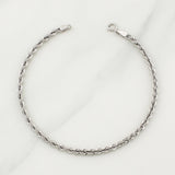 Rope Bracelet 1.9 g / 7 1/2 in / 2.75 mm 18K White Gold
