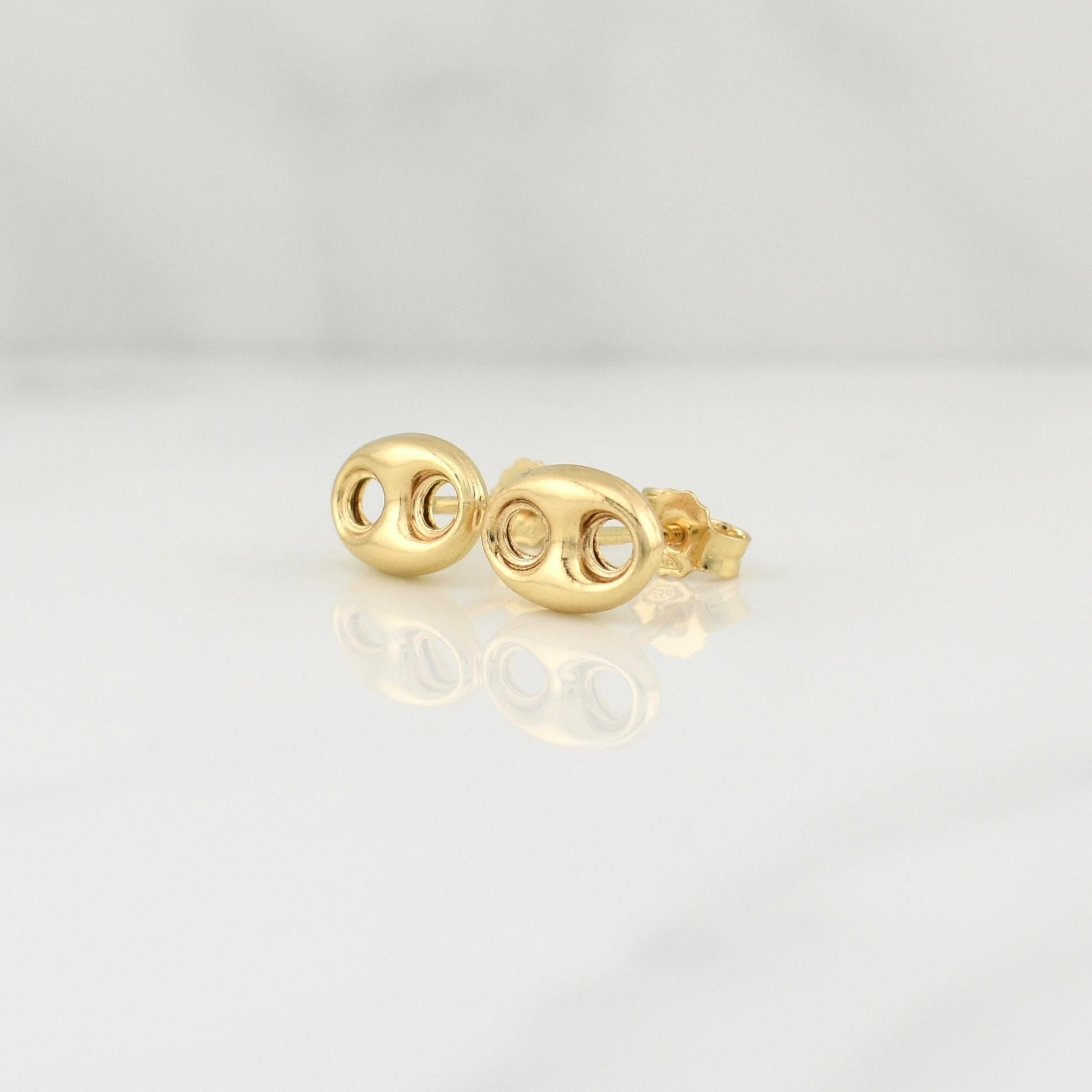 Stud Earrings Gc 1.45 g / in / 6.85 mm Yellow Gold 18K