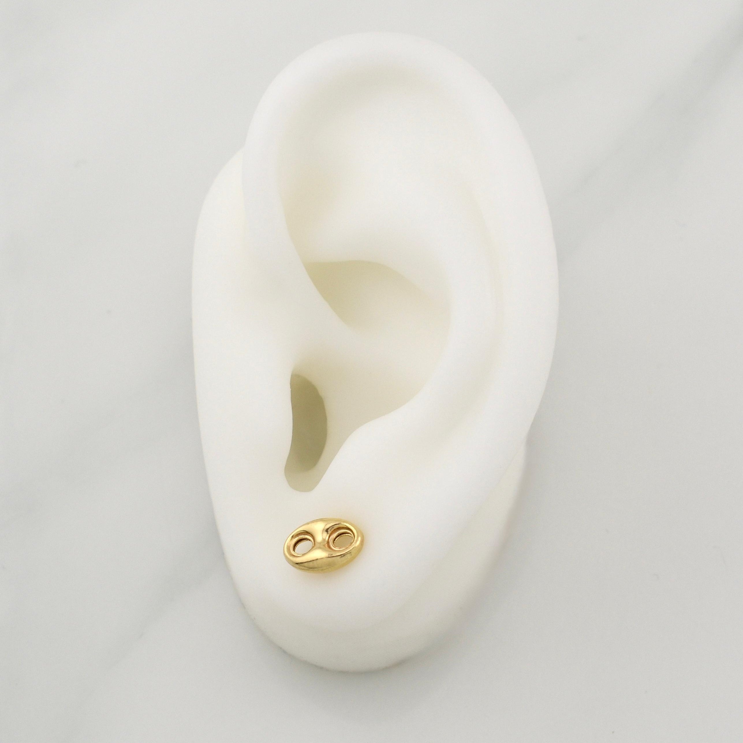 Stud Earrings Gc 1.45 g / in / 6.85 mm Yellow Gold 18K