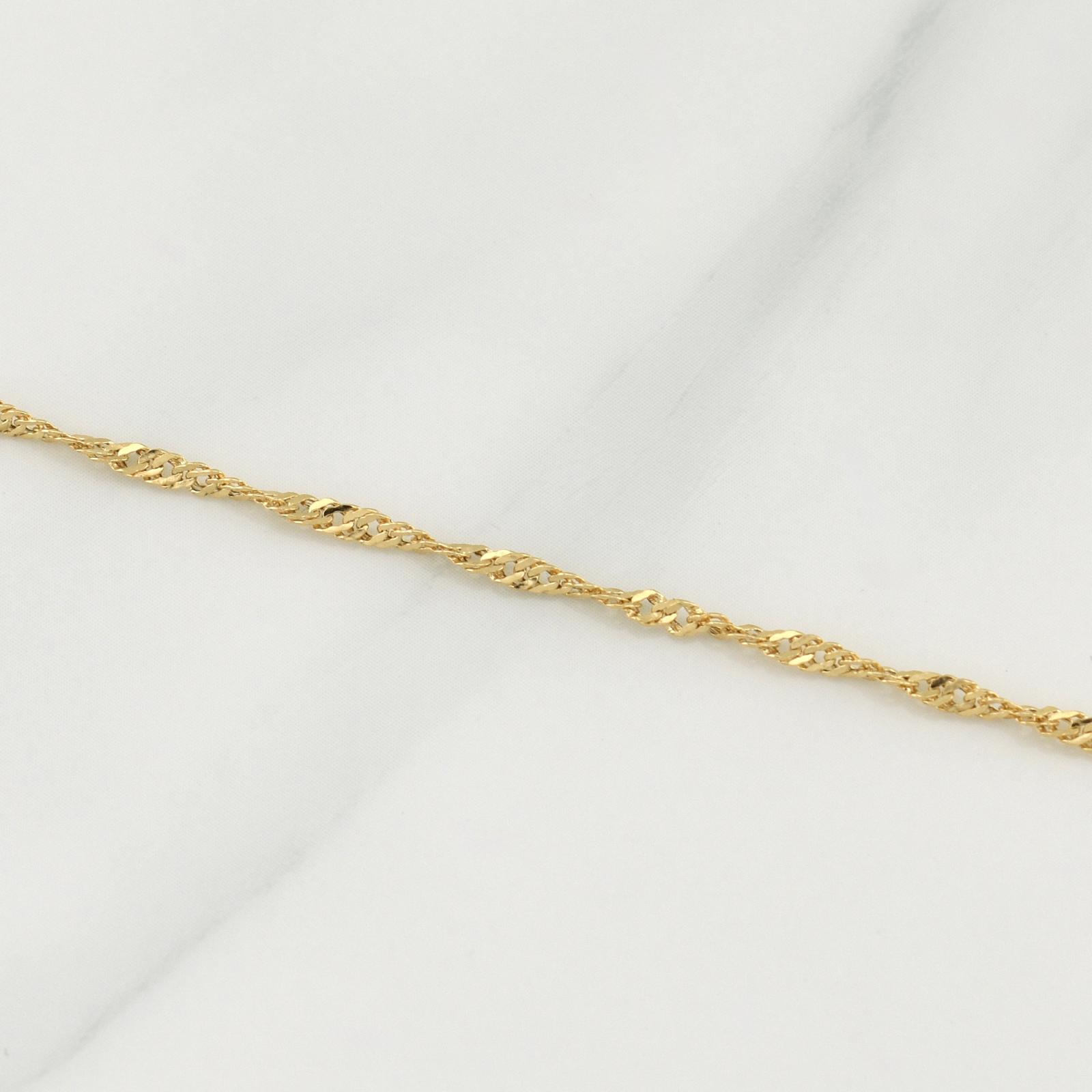 Cadena Singapur 1.6 g / 19 3/4 in / 1.9 mm Oro Amarillo 18K