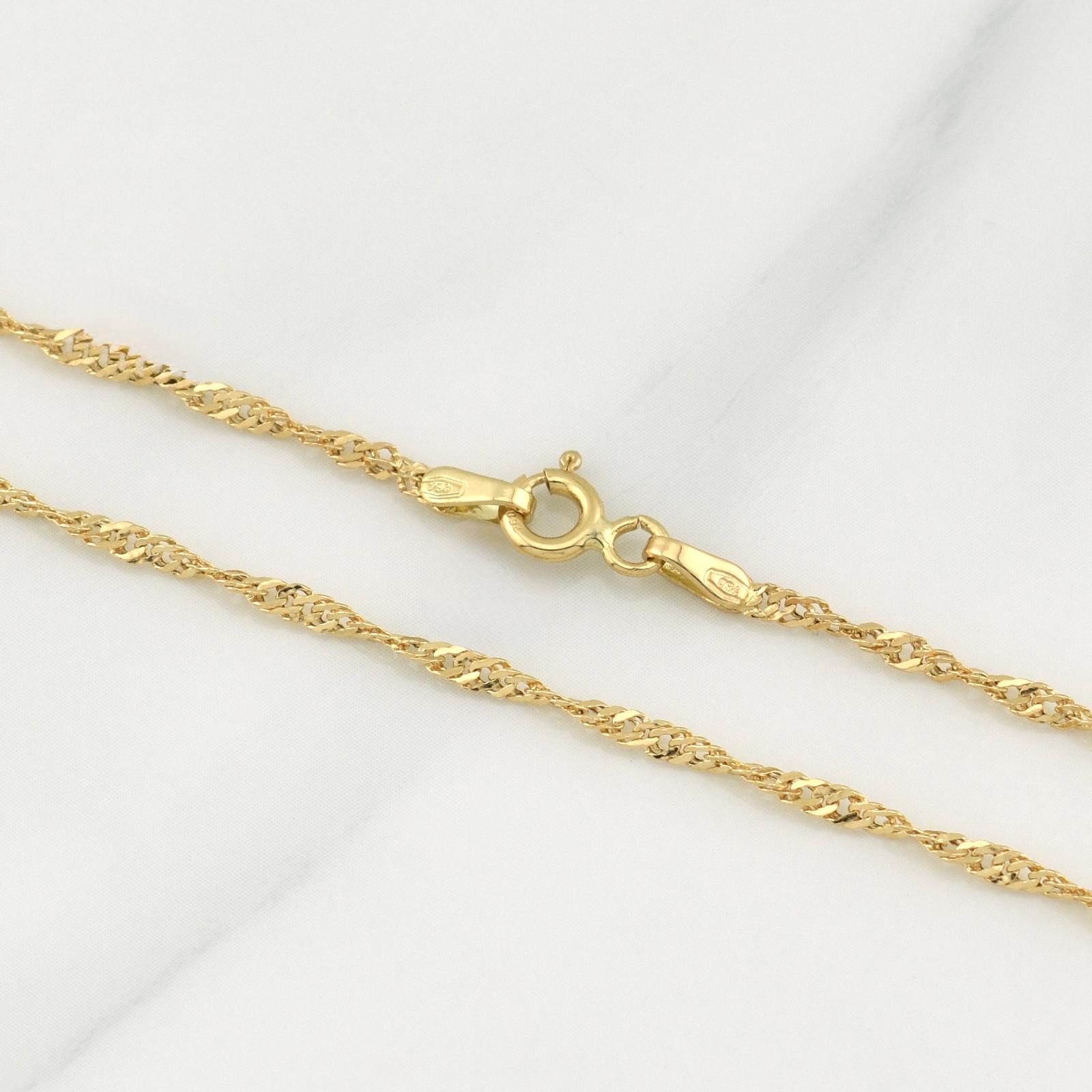 Cadena Singapur 1.65 g / 19 3/4 in / 1.9 mm Oro Amarillo 18K