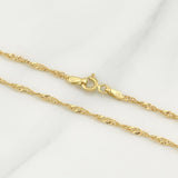 Cadena Singapur 1.65 g / 19 3/4 in / 1.9 mm Oro Amarillo 18K