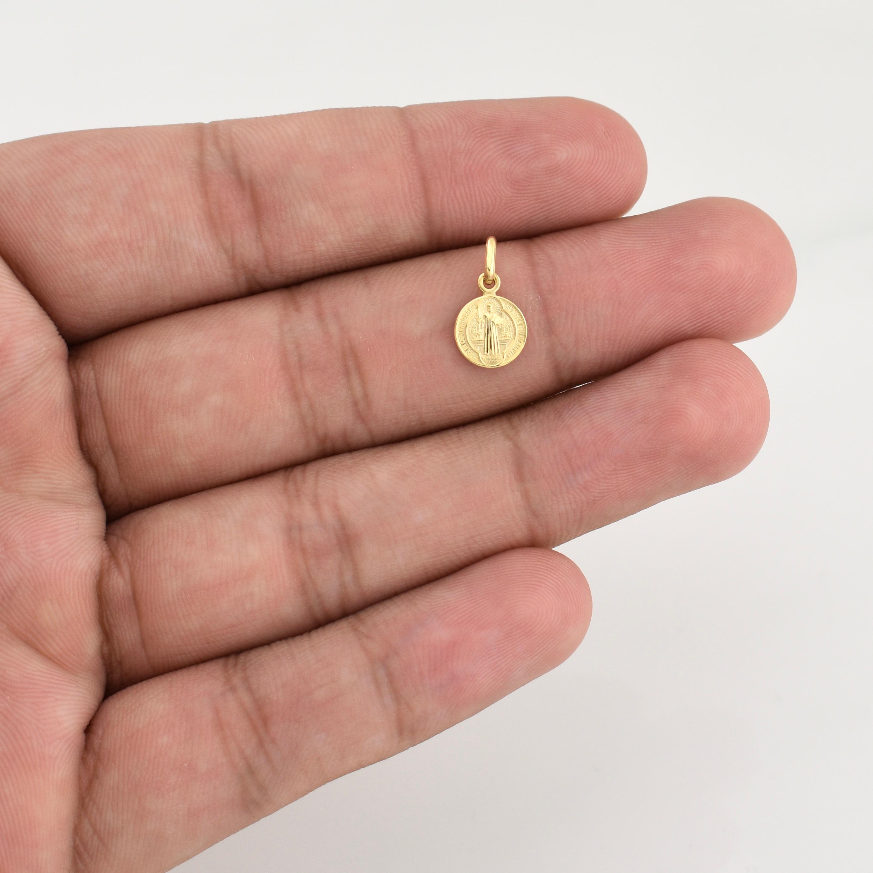 Pendant San Benito 0.6 g / 1/2 in Yellow Gold 18K