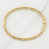 Pulso Aro Entorchado 4.4 g / 7 3/4 in / 3 mm Oro Amarillo 18K