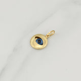 Pendant Turkish Eye 1 g / 3/4 in Yellow Gold 18K