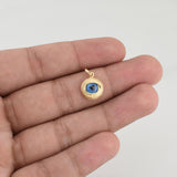 Dije Ojo Turco 0.95 g / 3/4 in Oro Amarillo 18K