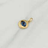 Dije Ojo Turco 0.9 g / 3/4 in Oro Amarillo 18K