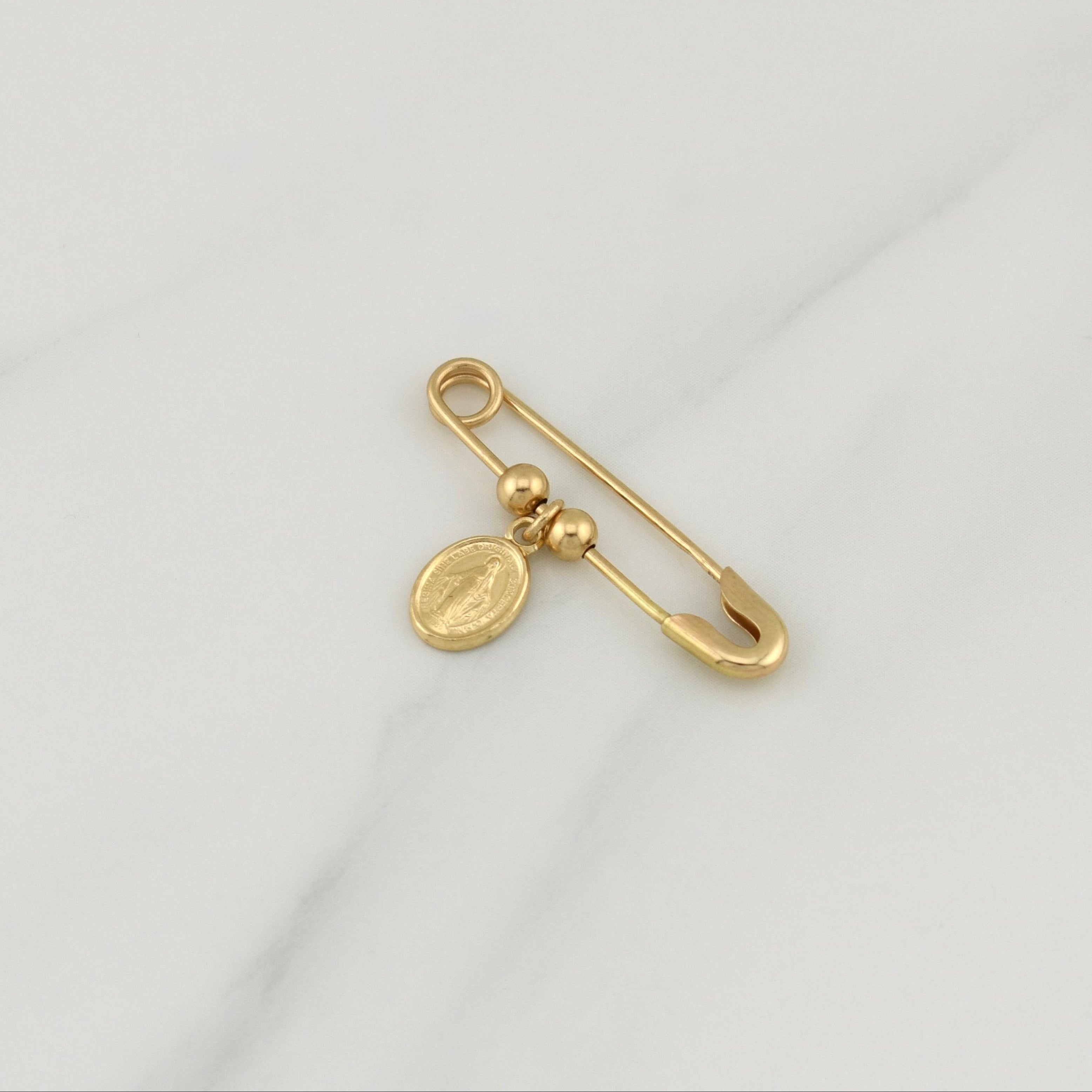 Charm Hook Nursing Virgin Miraculous 1.35 g / 1 in 18K Yellow Gold