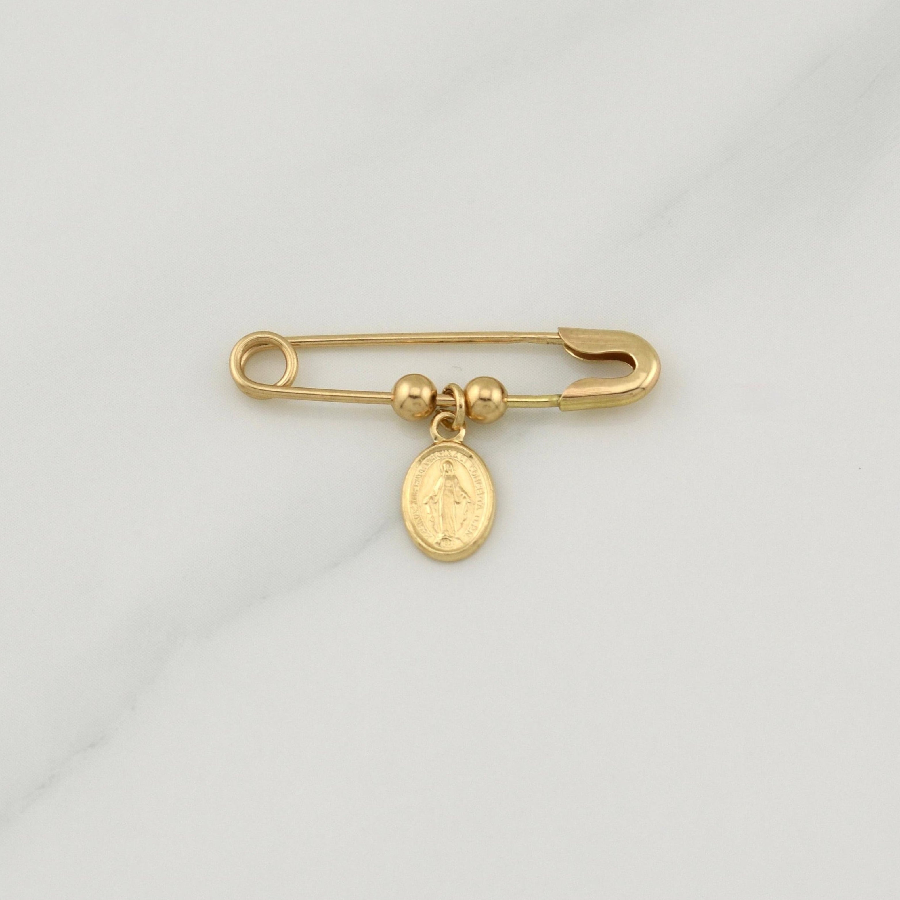 Charm Hook Nursing Virgin Miraculous 1.35 g / 1 in 18K Yellow Gold