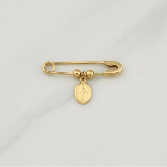 Charm Hook Nursing Virgin Miraculous 1.25 g / 1 in 18K Yellow Gold