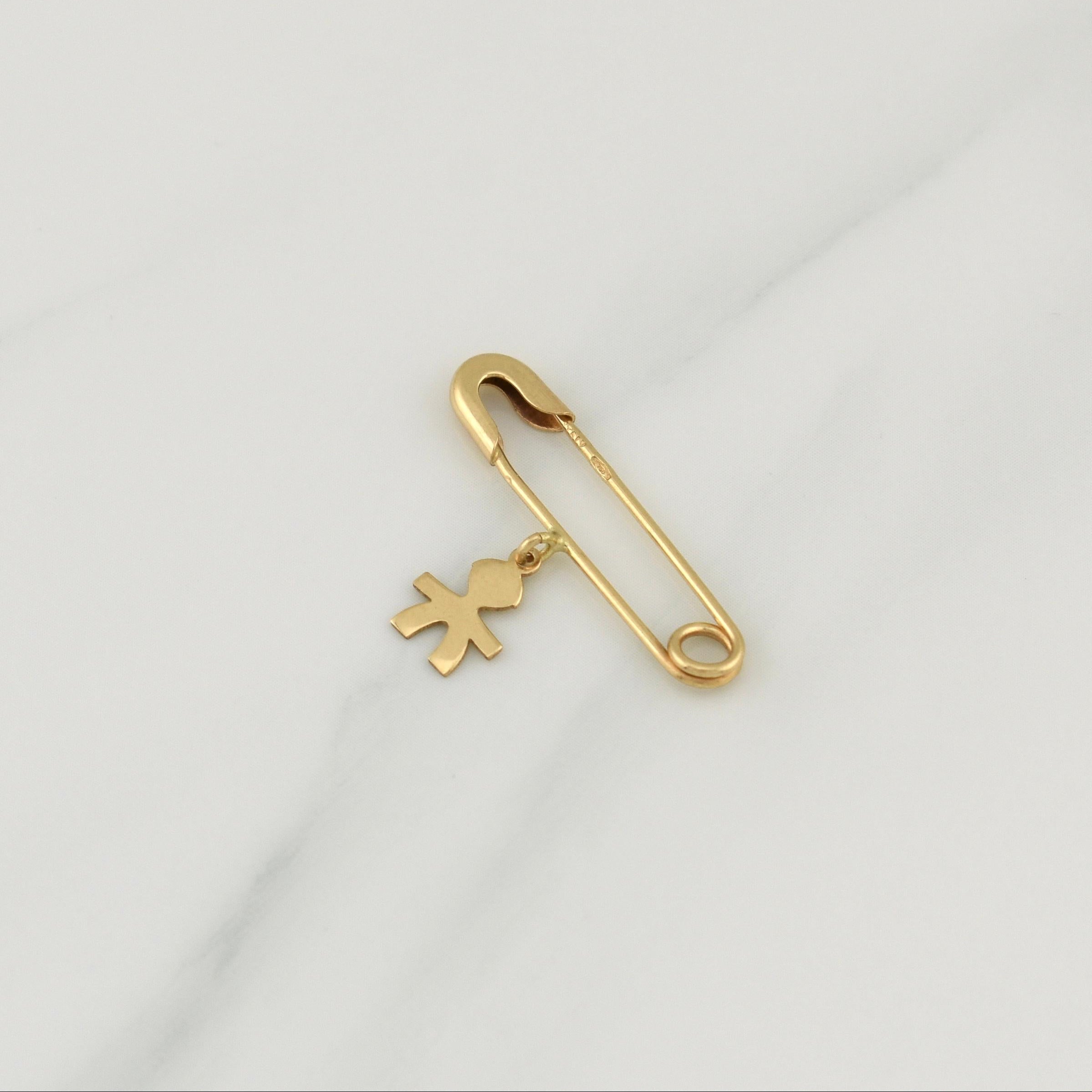 Charm Hook Nurse Boy-Girl 0.85 g / 1 in Yellow Gold 18K